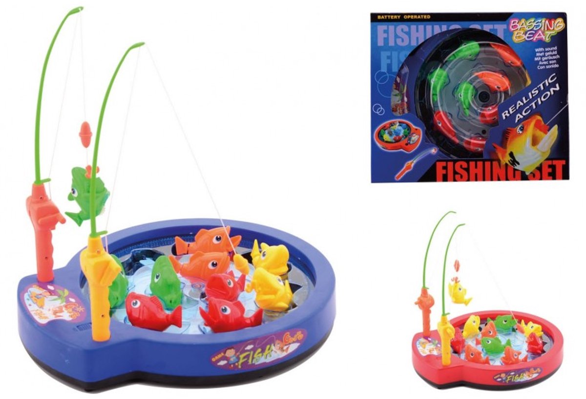 Johntoy Hengelspel Met Geluid 31 Cm Blauw
