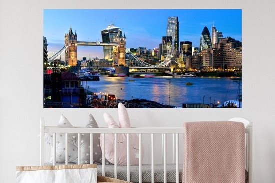 Stickers muraux - Film autocollant - Tower Bridge - Londres - Angleterre - 120x60 cm - Film adhésif - Stickers muraux Chambre d'enfant - Papier peint autocollant
