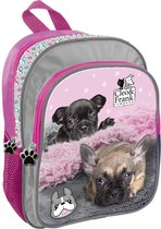 Cleo en Frank rugzak / schooltas met twee compartimenten, 29x23x14cm, hond / junior