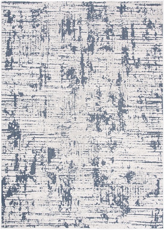 Tapiso Lotus Tapis Salon Chambre Blauw Moderne Living Atmosphère Atmosphérique Intérieur Durable Tapis De Haute Qualité Taille - 140 x 200 cm