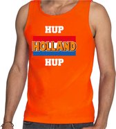 Oranje fan tanktop voor heren - hup Holland hup - Nederland supporter - EK/ WK kleding / outfit L