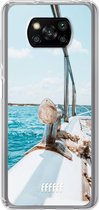 6F hoesje - geschikt voor Xiaomi Poco X3 Pro -  Transparant TPU Case - Sailing #ffffff