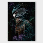 Poster Jungle Cockatoo - Dibond - Meerdere Afmetingen & Prijzen | Wanddecoratie - Interieur - Art - Wonen - Schilderij - Kunst