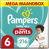 Pampers Baby Dry Pants - Maat 6 - Mega Maandbox - 216 luierbroekjes