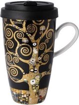 Goebel - Gustav Klimt | Koffie / Thee mok De Levensboom | Beker to go - porselein - 500ml
