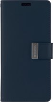 Samsung Galaxy A52 5G Hoesje - Goospery Rich Diary Case  - Hoesje met Pasjeshouder - Donker Blauw