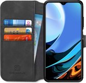 Xiaomi Redmi 9T Hoesje Retro Wallet Book Case Zwart