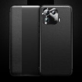 Voor Xiaomi Mi 11 Pro magnetisch zijvensterweergave schokbestendig horizontaal flip lederen hoesje (zwart)