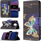Voor Nokia G20 Gekleurde Tekening Patroon Horizontale Flip Leren Case met Houder & Kaartsleuven & Portemonnee (Grote Vlinder)