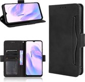Voor Blackview A70 (2021) Skin Feel Calf Pattern Horizontale Flip lederen tas met houder & kaartsleuven en fotolijst (zwart)