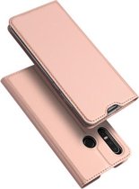 DUX DUCIS Skin Pro Series horizontale flip PU + TPU lederen hoes voor Huawei P30 Lite, met houder en kaartsleuven (roségoud)