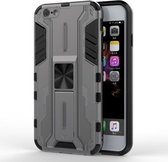 Supersonische pc + TPU schokbestendige beschermhoes met houder voor iPhone 6 & 6s (grijs)