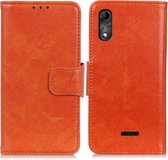 Voor Wiko Y51 Nappa Texture Horizontale Flip Leren Case met Houder & Kaartsleuven & Portemonnee (Oranje)