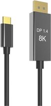 1 m 8K USB-C / Type-C naar DisplayPort 1.4 adapter verbindingskabel