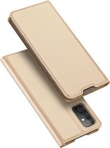 Voor Samsung Galaxy A82 5G DUX DUCIS Skin Pro Series Horizontale Flip PU + TPU lederen tas met houder en kaartsleuven (goud)