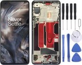 Lcd-scherm en digitizer volledige montage met frame voor OnePlus Nord (zwart)