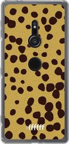 6F hoesje - geschikt voor Sony Xperia XZ2 -  Transparant TPU Case - Cheetah Print #ffffff