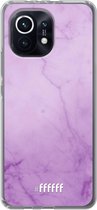 6F hoesje - geschikt voor Xiaomi Mi 11 -  Transparant TPU Case - Lilac Marble #ffffff