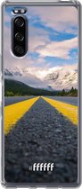 Sony Xperia 5 II Hoesje Transparant TPU Case - Road Ahead #ffffff