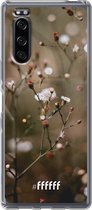 Sony Xperia 5 II Hoesje Transparant TPU Case - Flower Buds #ffffff
