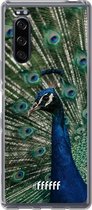 Sony Xperia 5 II Hoesje Transparant TPU Case - Peacock #ffffff