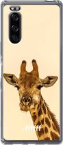 Sony Xperia 5 II Hoesje Transparant TPU Case - Giraffe #ffffff