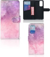Telefoonhoesje OnePlus 9 Pro Flipcase Pink Purple Paint