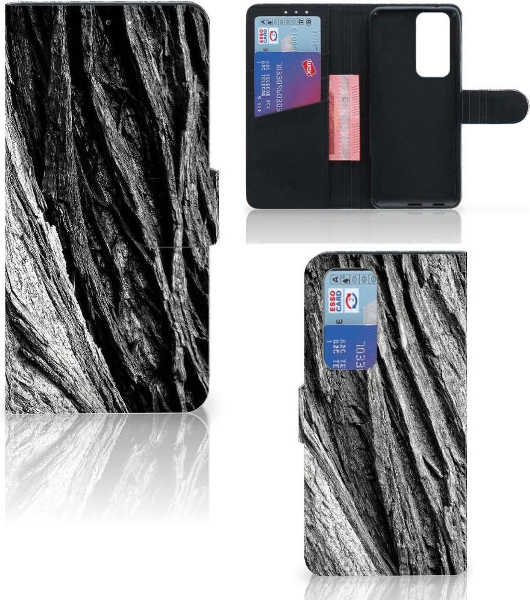 Book Style Case OPPO Find X3 Neo 5G Boomschors Grijs