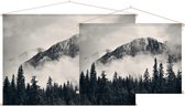 Misty Mountain Forest,  - Foto op Textielposter - 120 x 80 cm