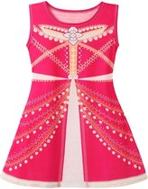 Prinses - Prinses Jasmine - Aladdin zomerjurk - Prinsessenjurk - Verkleedkleding - Maat 110/116 (120) 4/5 jaar