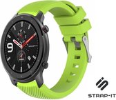 Siliconen Smartwatch bandje - Geschikt voor  Xiaomi Amazfit GTR silicone band - lichtgroen - 42mm - 42mm - Strap-it Horlogeband / Polsband / Armband