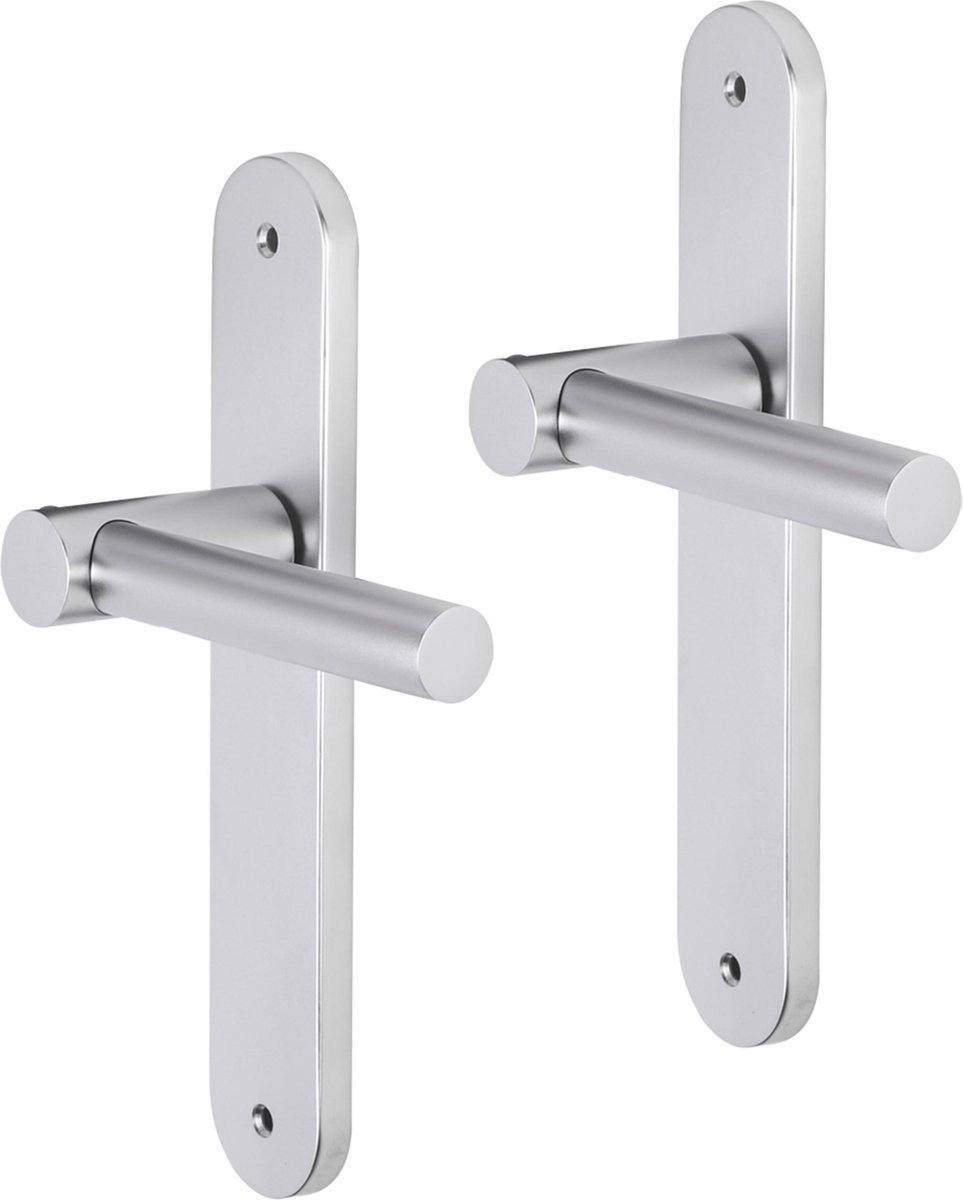 Impresso Dover Deurklink – Deurbeslag – Ovaal – Deurschild met Schroef – Aluminium