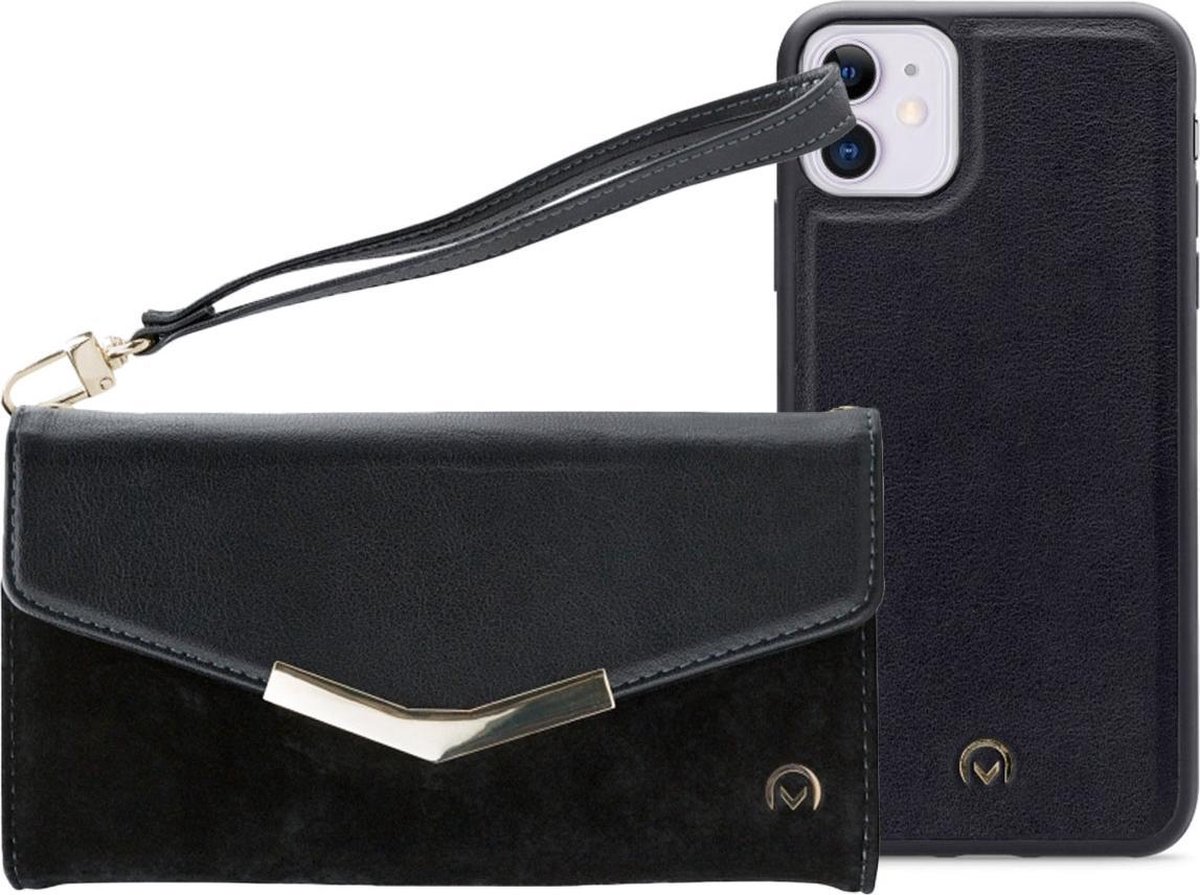 iPhone 11/XR Clutch Case hoesje - Mobilize - Effen Zwart - Kunstleer