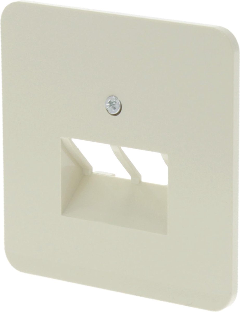 Busch–Jaeger SI centraalplaat – ISDN – 2 x 8–polig – crème