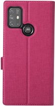 Motorola Moto G10 / G20 / G30 Hoesje Portemonnee Book Case Roze