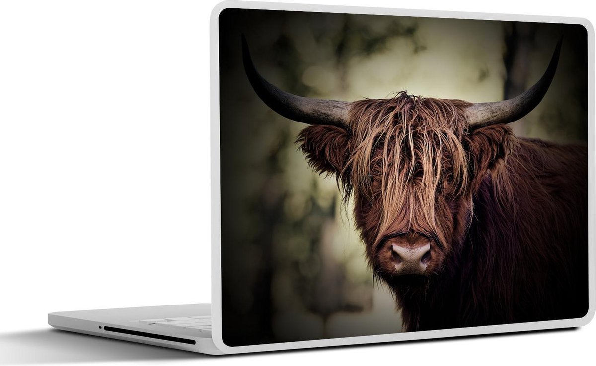 Afbeelding van product SleevesAndCases  Laptop sticker - 12.3 inch - Schotse hooglander - Licht - Portret