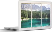 Laptop sticker - 14 inch - Doorkijk - Boom - Water - 32x5x23x5cm - Laptopstickers - Laptop skin - Cover
