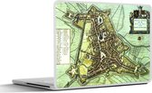 Laptop sticker - 10.1 inch - Plattegrond - Nederland - Vintage - 25x18cm - Laptopstickers - Laptop skin - Cover