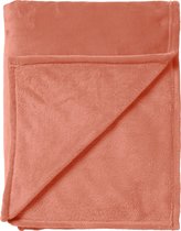 Dutch Decor - CHARLIE - Plaid 200x220 cm - extra grote fleece deken - effen kleur - Muted Clay - roze