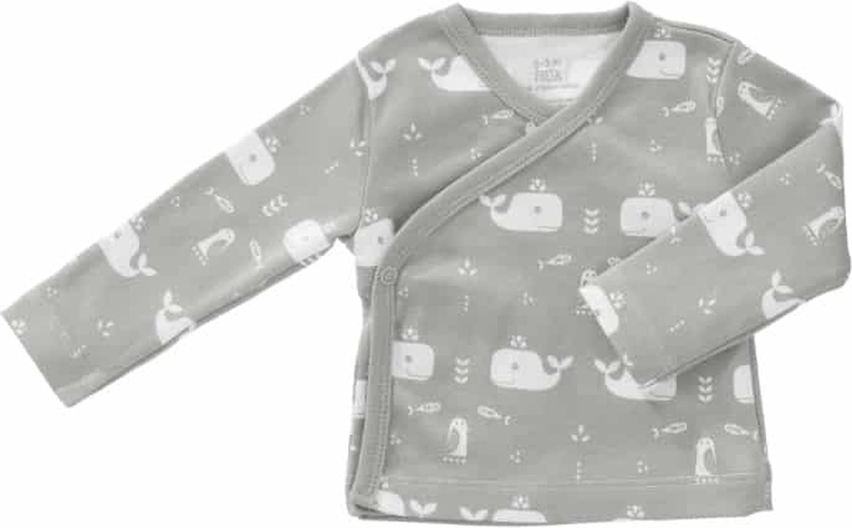 Fresk wikkelvestje Whale dawn grey