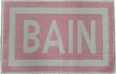 Badmat katoen roze BAIN - 50 x 80 cm