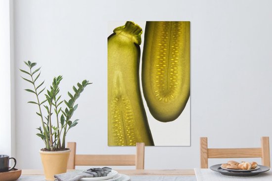 Le diamètre d'une toile de courgette 40x60 cm - Tirage photo sur toile (Décoration murale salon / chambre)