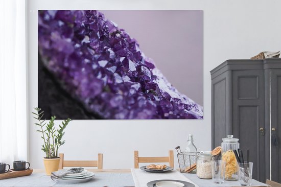 Tableaux - Gros plan d'une améthyste violette - Peintures cm - Décoration murale