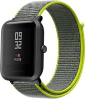 Nylon Smartwatch bandje - Geschikt voor  Xiaomi Amazfit Bip nylon band - fluoriserend - Horlogeband / Polsband / Armband