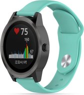 Siliconen Smartwatch bandje - Geschikt voor  Garmin Vivoactive 3 sport band - aqua - Horlogeband / Polsband / Armband