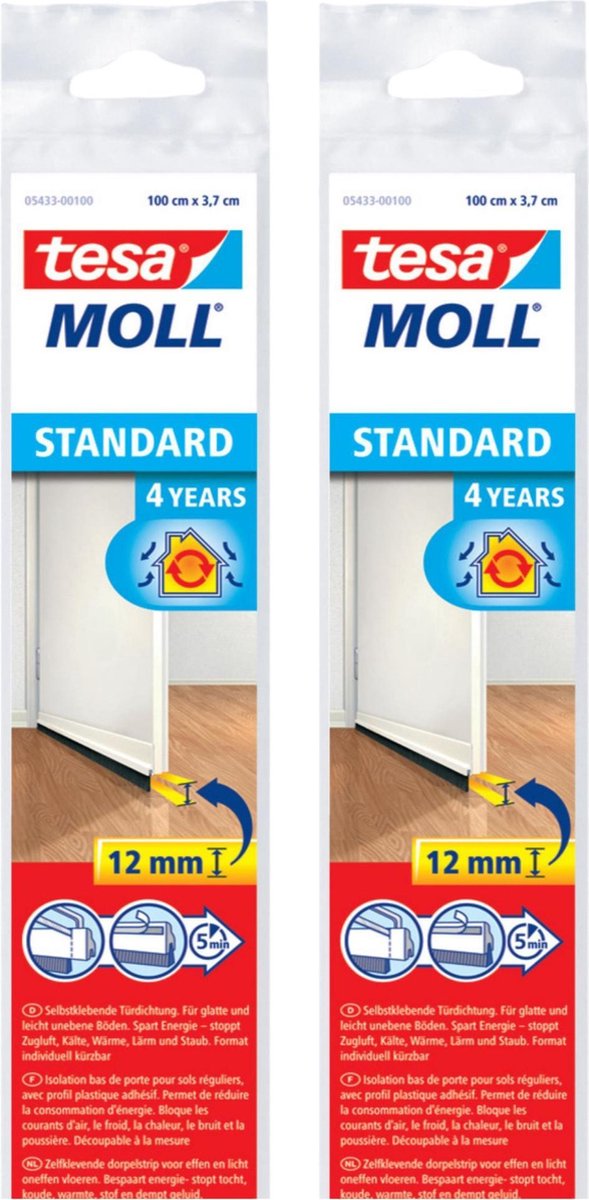 Moll STANDARD Isolation bas de porte, 37 mm x 1m sur