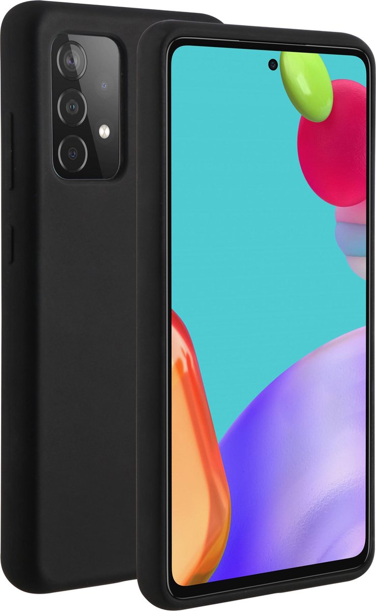 BeHello Samsung Galaxy A52 / A52s Liquid Siliconen Hoesje - Zwart