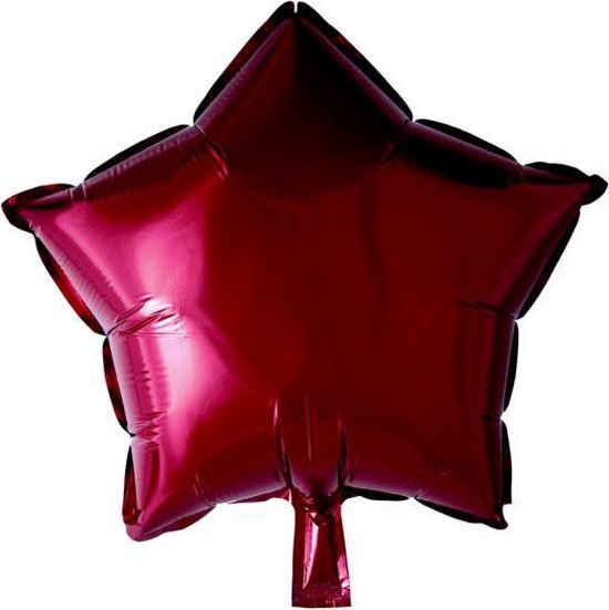 Globos Folieballon Ster Bordeaux 46 Cm