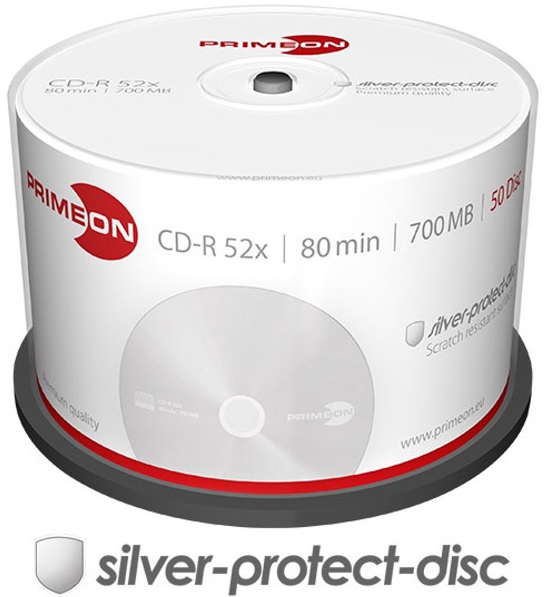 Primeon Cd-r80 700mb 50 Stuks Spindel 52x
