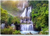 Thi lo su (tee lor su) - de grootste waterval in Thailand - 70x50 Canvas Liggend - Landschap